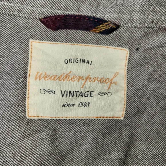 Orginal Weatherproof Vintage Men's Long Sleeve Flannel- Size: Large- Red / White - Picture 8 of 9